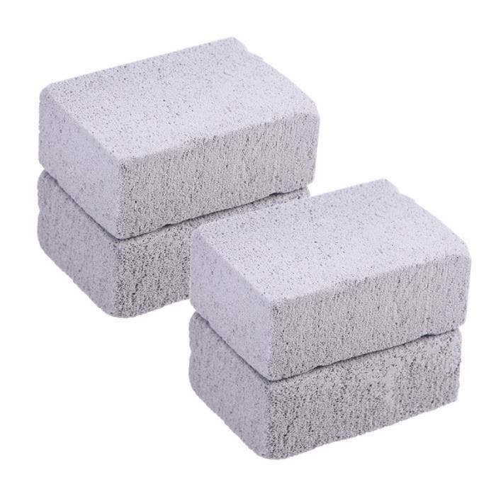 4pcs gril pierre nettoyant ponce bloc pour le nettoyage des grils ou plaques de détartrage réutilisables pierres   PORTE MONNAIE