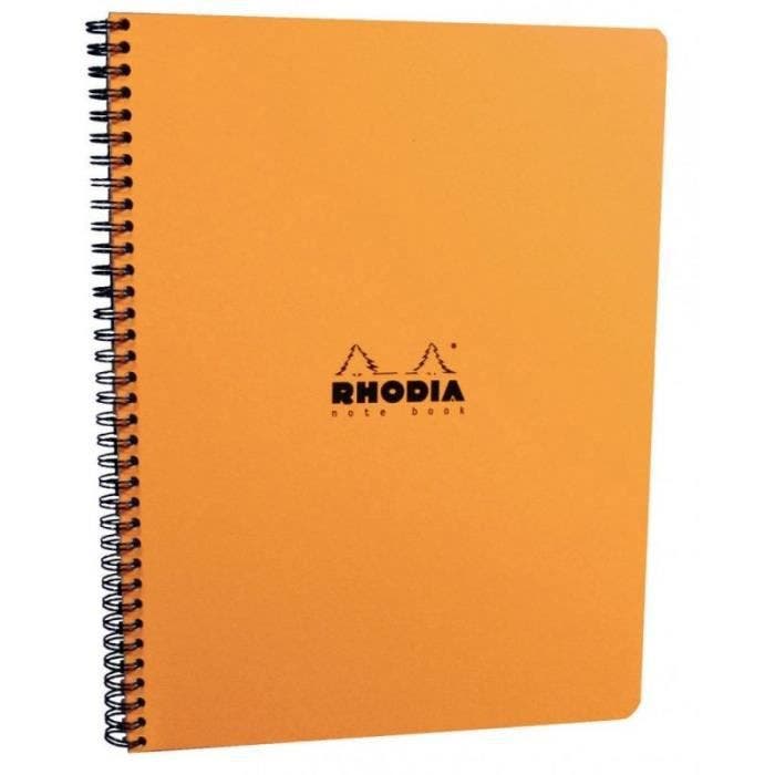 Rhodia Note Book Classic Reliure Intégrale 22,5x29,7 5/5c 160 pages Détachable couverture. Orange - 193008