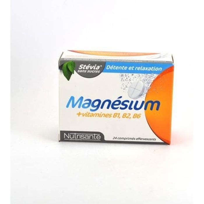 Nutrisanté Magnésium + Vitamines 24 comprimés effervescents