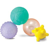 Infantino Coffret 4 balles sensorielles lumineuses/musicales