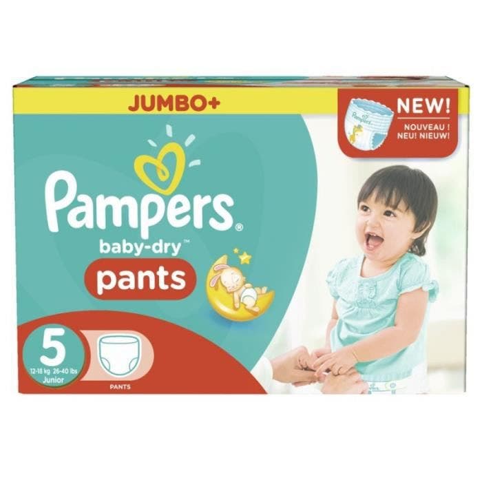 Pampers Taille 5 - pack jumeaux 504 couches bébé baby dry pants