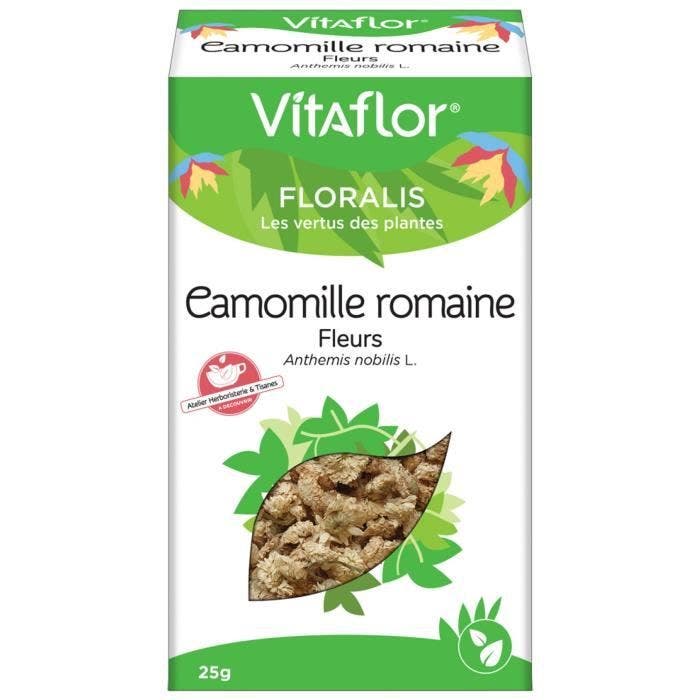 Les Infusions et Tisanes-Vitaflor Plante en Vrac - Camomille Romaine Capitule - 25 g