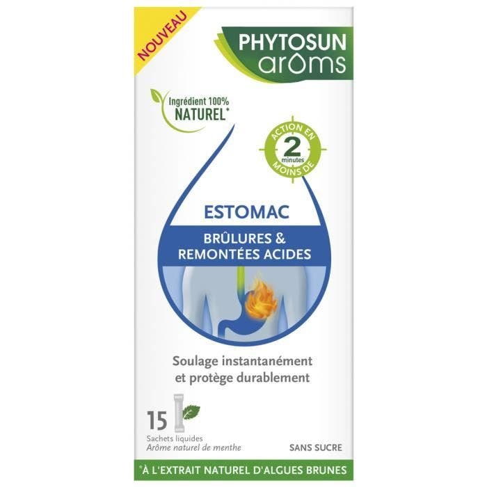 Compléments alimentaires - Phytosun Arôms Brûlures d'Estomac et Remontées Acides 15 Sachets Liquides