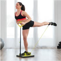 Plateforme de musculation fitness pour fessiers jambes et bras avec guide d'exercices sport 404