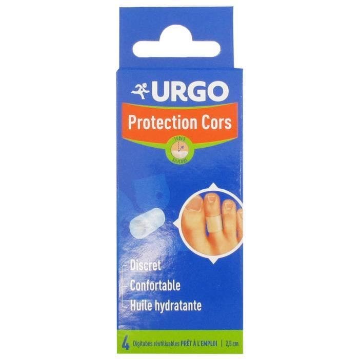 Cors et Durillons-Urgo Protection Cors 4 Digitubes Pré-Découpés