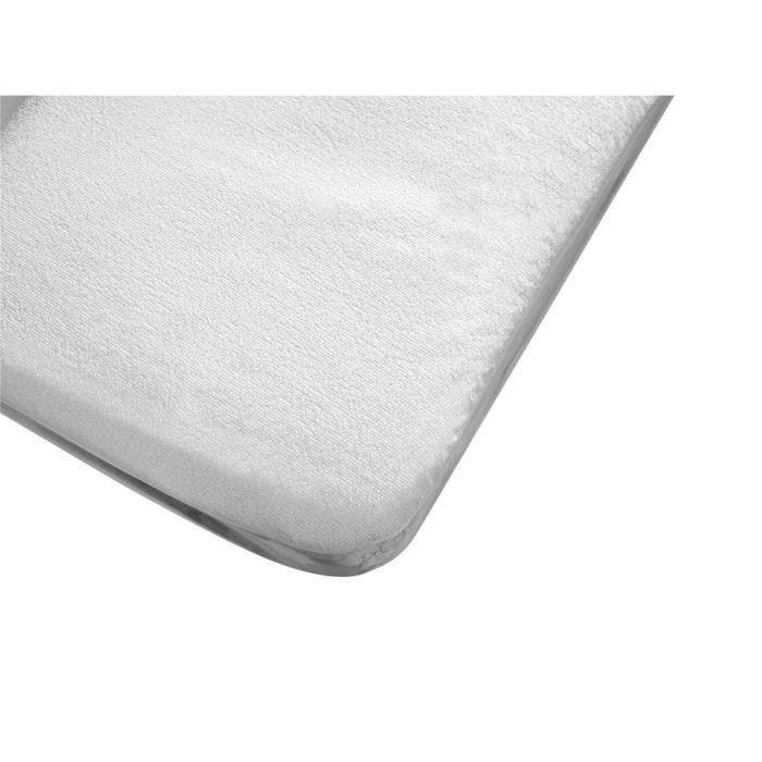 Interbaby protège-matelas en coton junior 60 x 120 cm blanc