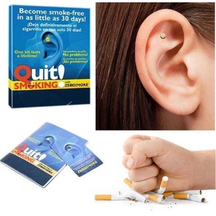 SHAN UK ANTI-TABAC AIMANT AURICULAIRES AIDE ARRETER DE FUMER MAGNET STOP SMOKING