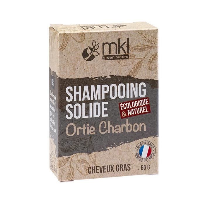 MKL Shampooing Solide Ortie et Charbon Cheveux Gras 65g