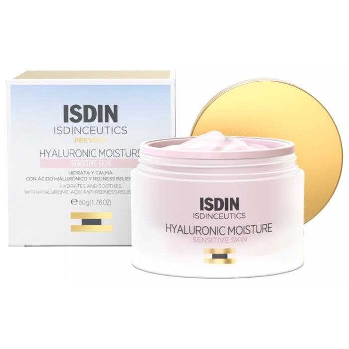 79961 Isdin Isdinceutics Crème de Jour Hyaluronic Moisture Hydratante et Anti-Âge Peaux Sensibles 50 g