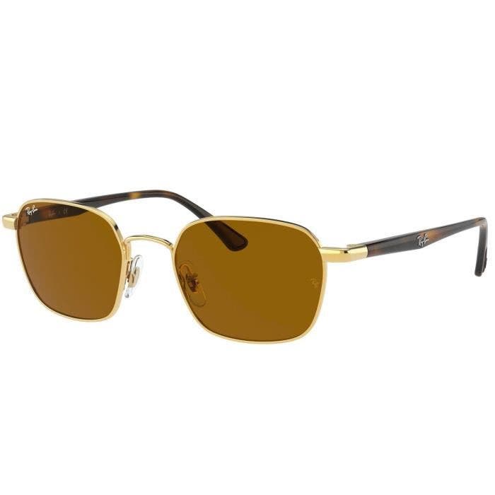 Ray-Ban RB 3664 50/19/145 Gold/B- Classic Brown acier unisexe RB 3664