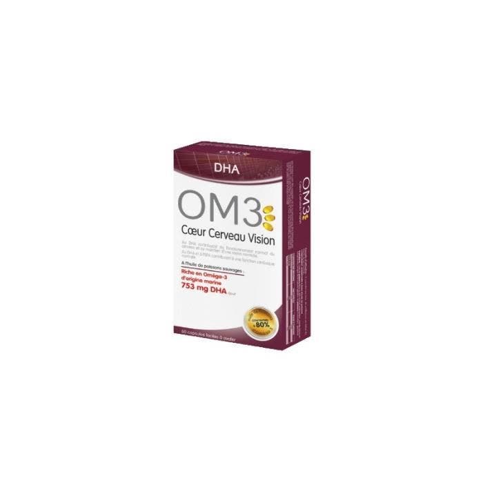 OM3 DHA - Coeur Cerveau Vision - 60 capsules