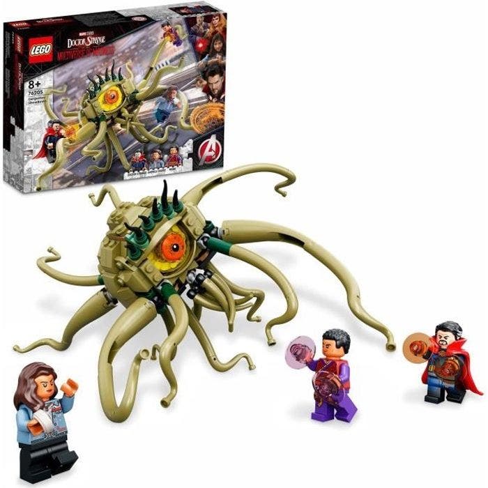 LEGO® 76205 Marvel L’Attaque de Gargantos, Jouet de Construction Dr Strange avec Monstre Pieuvre pour Enfants +8 ans
