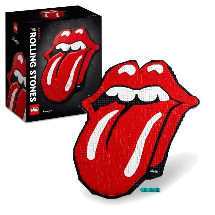 LEGO® 31206 Art The Rolling Stones, Accessoire de Décoration Intérieure et Loisir Créatif pour Adultes, Cadeau Musique Rock'n'roll