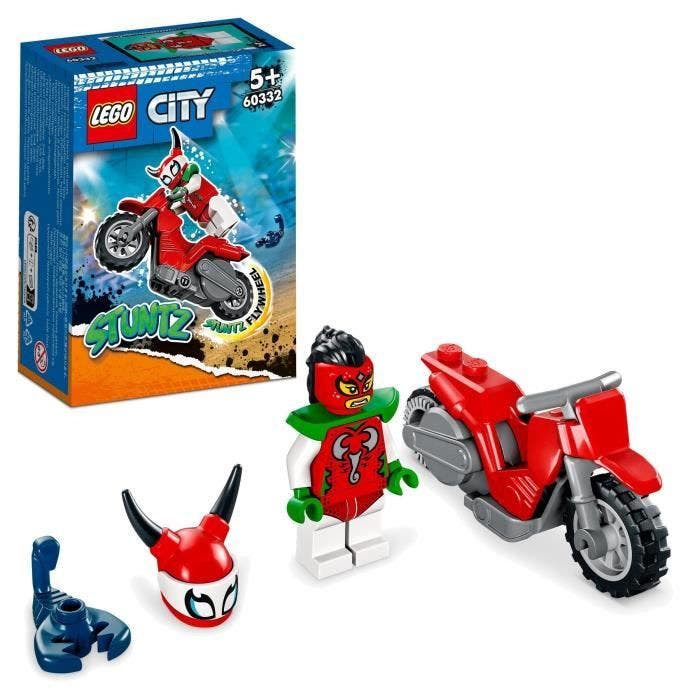 LEGO® 60332 City Stuntz La Moto de Cascade du Scorpion Téméraire, Jouet de Cascadeur Stuntz, Cadeau pour Enfants de 5 Ans et Plus