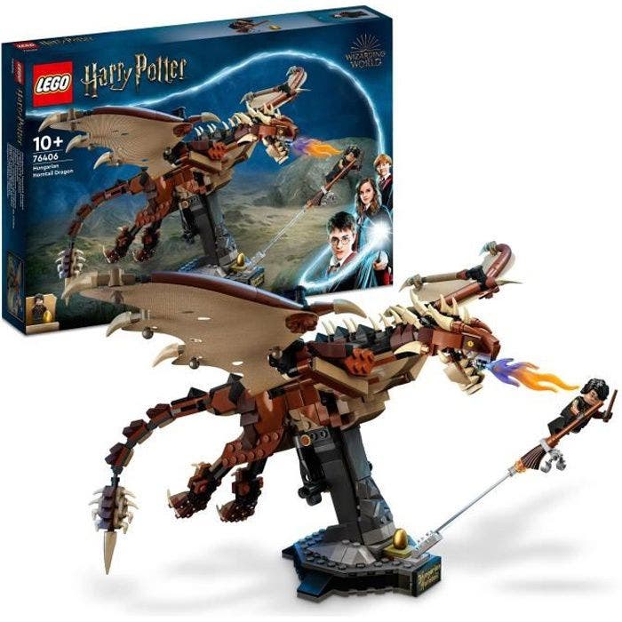LEGO 76406 Harry Potter Le Magyar à Pointes, Jouet de Dragon, Figurine Harry Potter, Décoration, Idée de Cadeau, Enfants 10 Ans