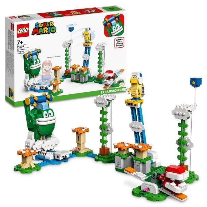 LEGO Super Mario 71409 Ensemble d’Extension Le Défi du Maxi-Spike sur un Nuage, Jouet