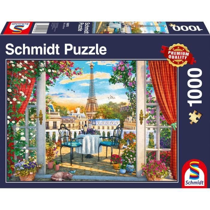 SCHMIDT SPIELE - Terrasse à Paris - Puzzle - 1000 pièces