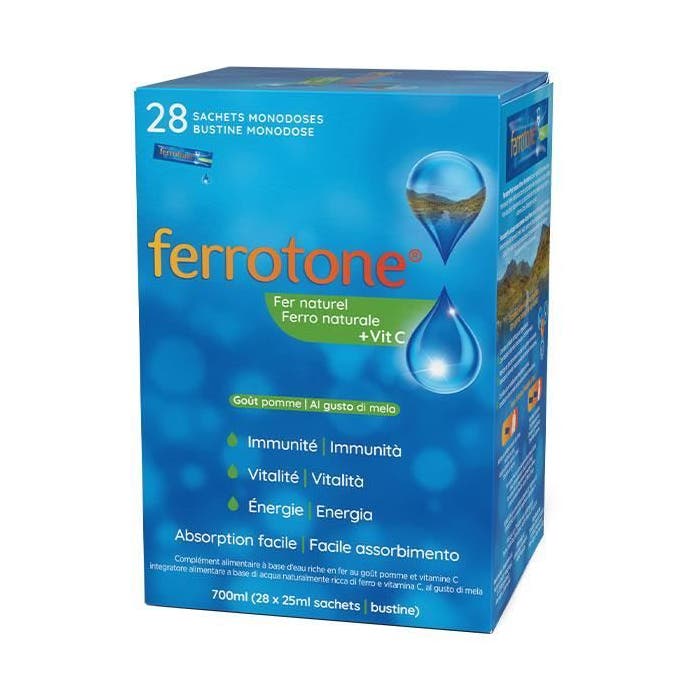 Ferrotone Fer Pomme 28 sachets monodoses