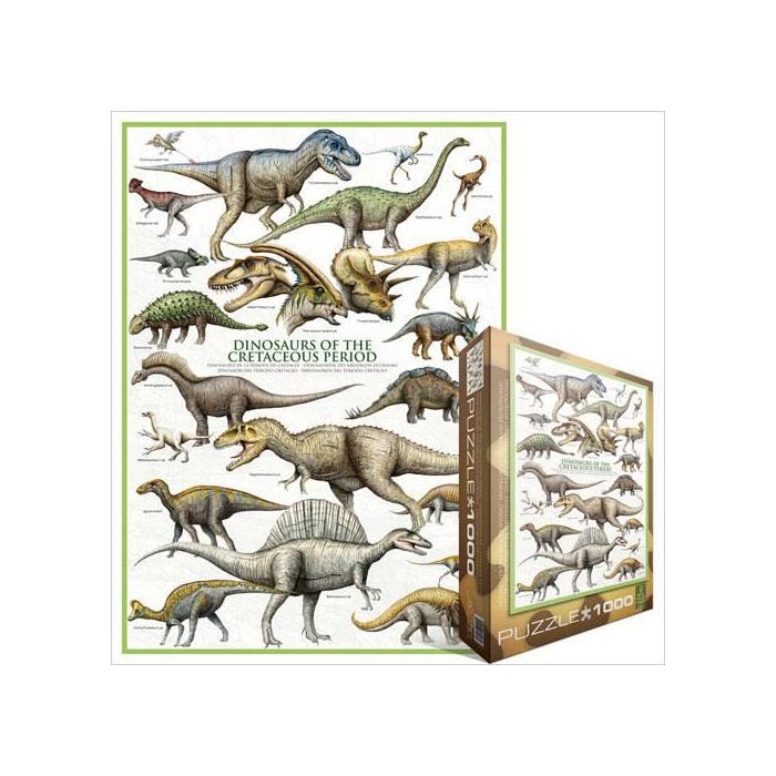 Eurographics Puzzle 1000 Pc - Dinosaurs of the Cretaceous Period