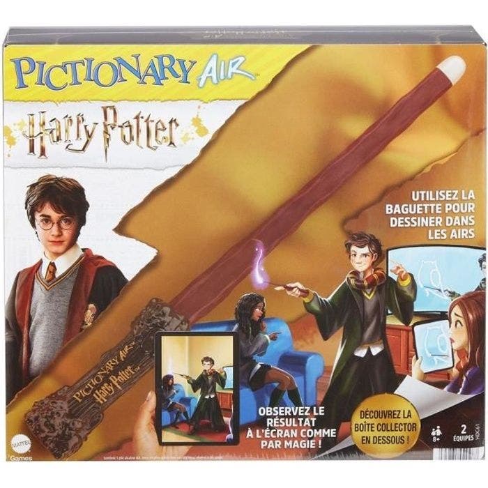 Mattel Games - Pictionary Air Harry Potter - Jeu d'ambiance et de dessin pour toute la famille - Dès 8 ans