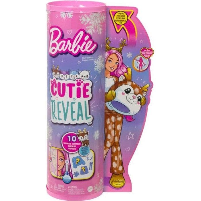 Barbie - Barbie Cutie Reveal - Renne - Poupée - 3 ans et +