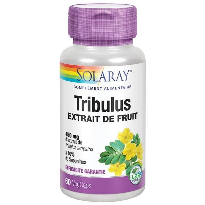 35605 Solaray Tribulus - 450 mg Standardisé à 40% de Saponines - 60 Caps. Vég.