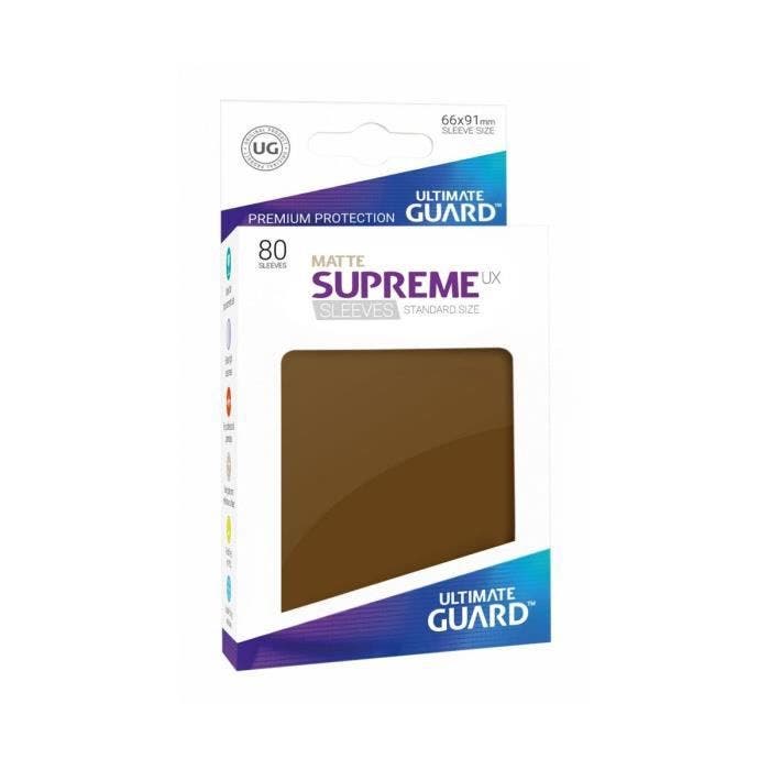 Ultimate Guard - Ultimate Guard - 80 pochettes Supreme UX Sleeves taille standard Marron Mat