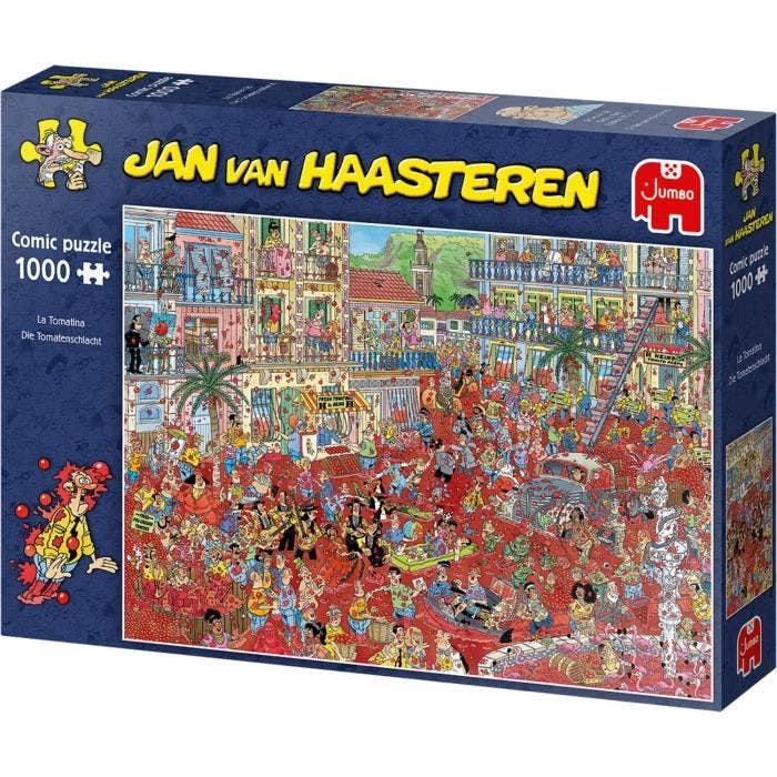 Puzzle 1000 pièces : Jan van Haasteren - La Tomatina Coloris Unique