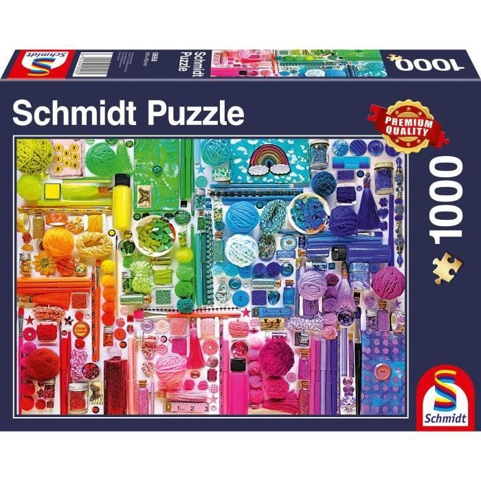 Puzzle - SCHMIDT SPIELE - Les couleurs de l'arc-en-ciel - 1000 pièces
