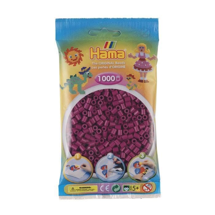 1 000 perles standard MIDI (Ø5 mm) Prune - Hama Violet