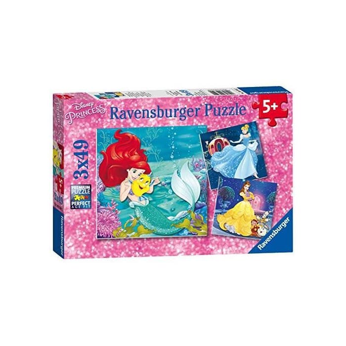Ravensburger - 09350 - Puzzle Aventure des Princesses - 3 x 49 pièces 09350