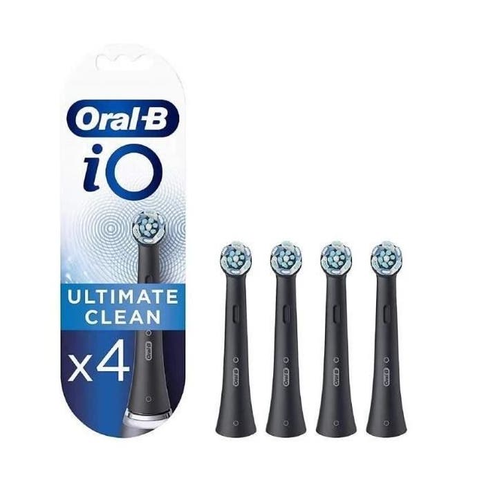 ORAL-B - iO Ultimate Clean - 4 Brossettes de rechange - Noir