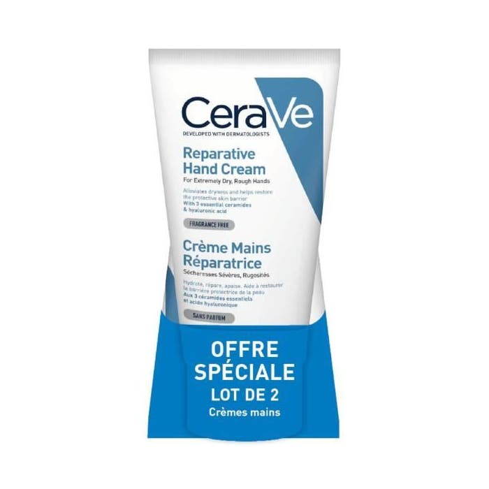 Cerave Crème Mains Réparatrice Lot de 2 x 50ml