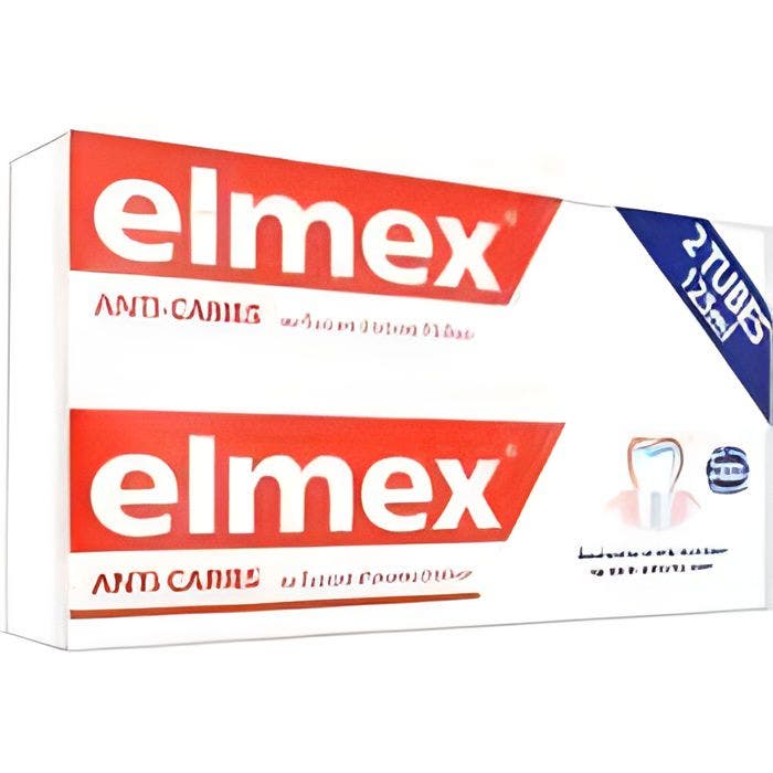 Elmex Anti-Caries Dentifrice Lot de 2 x 125ml