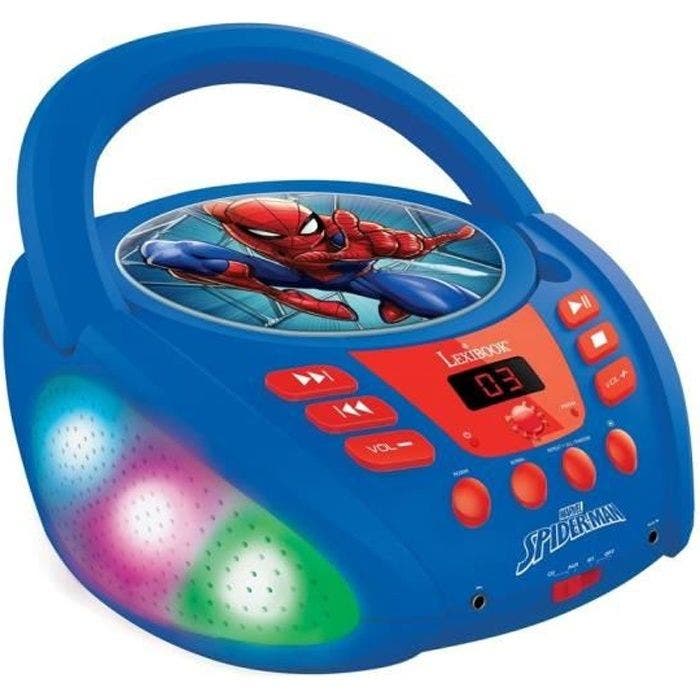 Lecteur CD Bluetooth Spider-Man avec Effets Lumineux