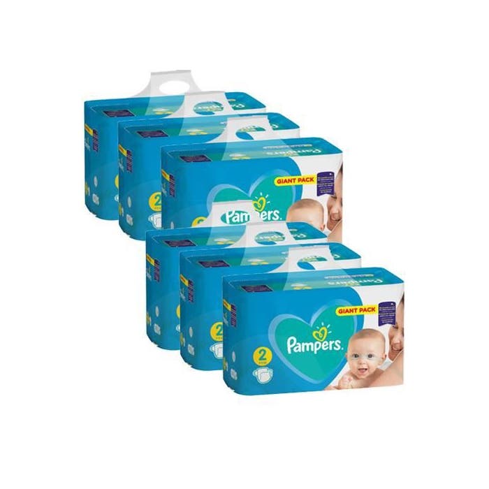 504 x couches bébé Pampers - Taille 2 active baby dry