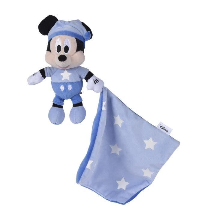 Peluche Disney Mickey Phosphorescente - 25 x 10 x 8 cm - Impression lumineuse - Bleu