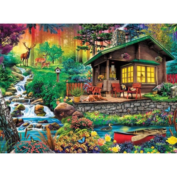Puzzle 3000 pièces : Cabane dans les bois Coloris Unique