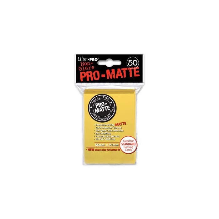 Ultra Pro 50 pochettes Deck Protectors Pro-Matte Jaune